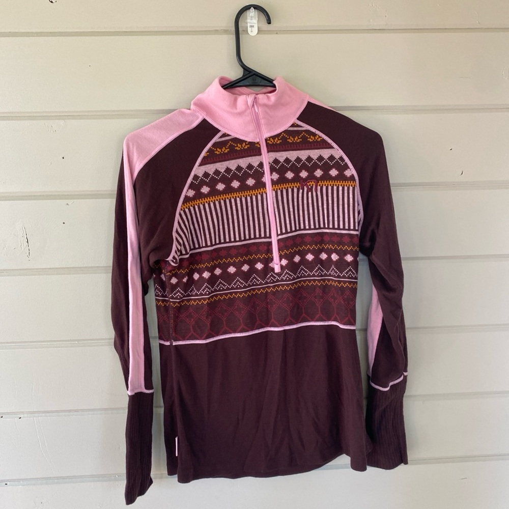 Kari Traa Small Perle Half Zip Top Base Layer Long Sleeve Medium